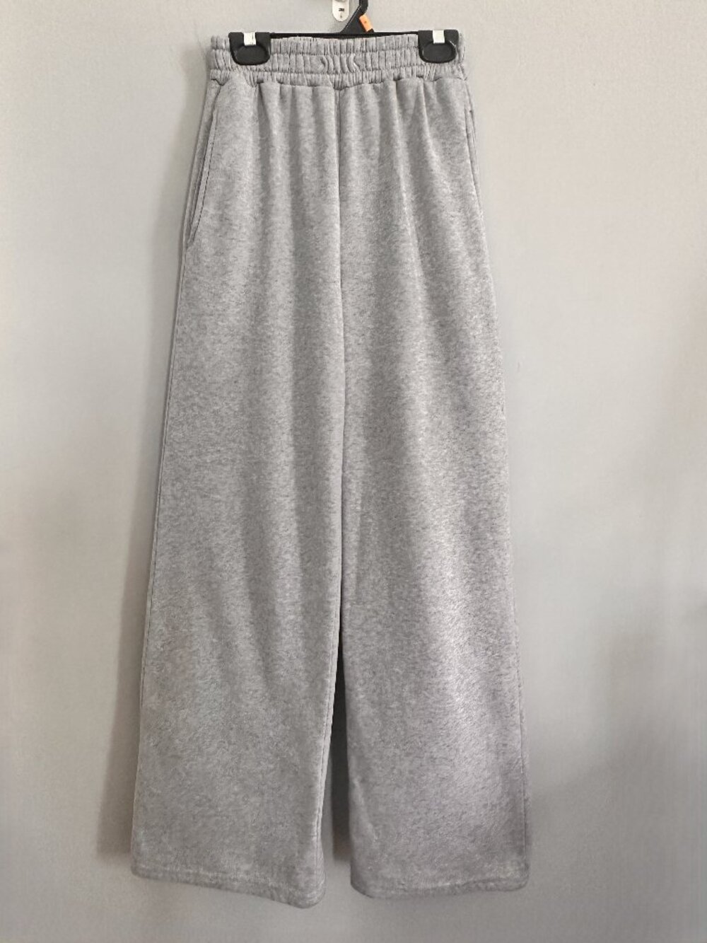 SHEIN Wide-Leg Sweatpants – Light Gray – XS